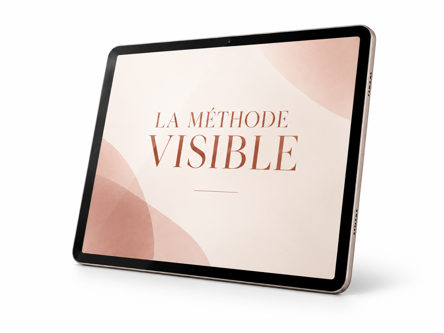 La Méthode Visible — maquette sur tablette